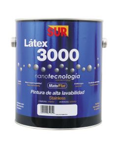 Pintura látex 3000 pastel mate 3.78 L (1 gal) SUR