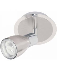 LÁMPARA REFLECTORA METÁLICA, 1 LUZ GU10