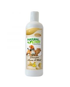 Shampoo natural pet avena y miel 16 onz