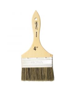 Brocha cerda natural 10.16 cm (4") mango madera nova street fighter