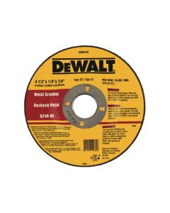 Disco de desbaste para metal 4 1/2" 6.4 mm - 1/4" dewalt
