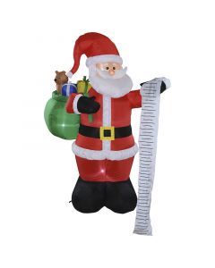 Santa Claus con lista de regalos inflable 180 cm