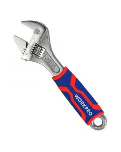 Llave ajustable 6" mango bimaterial Workpro