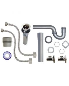 Kit de instalacion de fregadero conector trenzado de vinilo
