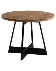 Mesa redonda nogal con rosé (76.5 x 100) cm