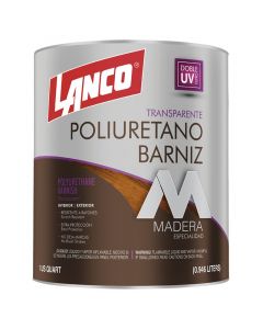 Barniz poliuretano transparente 946 mL (1/4 gal) Lanco
