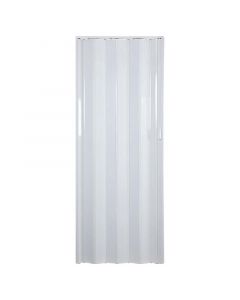 Puerta plegable 8 mm marfil (85 x 210) cm bisagra rigida