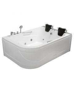 Bañera hidromasaje esquinera 8 jets 745.7 W (1 HP) Aqua Nuova