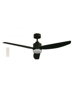 Ventilador de techo 132 cm (52") 3 aspas 1 luz negro Designers Lighting