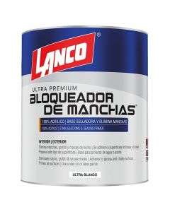 Pintura acrílica Stain Killer ultra blanco 946 mL (1/4 gal) Lanco
