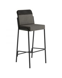 Silla alta negra (104 x 42 x 50) cm soporta hasta 100 kg