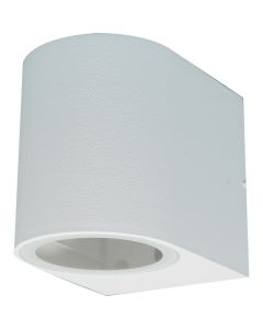 Lámpara de pared para exterior blanco 1 luz gu10 23663