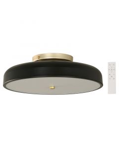 Lámpara plafón moderna negro con dorado LED integrado 33444