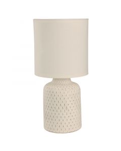Lámpara de mesa moderna blanco 1 luz e27 21177