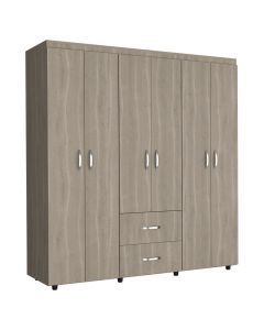 Clóset bariloche melamina bardolino y blanco marquez (180 x 170.3 x 50.3) cm
