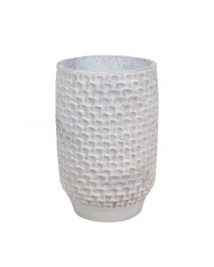 Maceta de piso fibra - cemento (21 x 21 x 33) cm gris