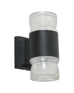 Lámpara LED de pared exterior negra 33705-2