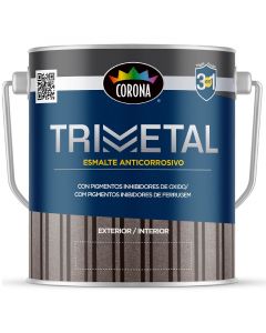 Pintura anticorrosiva Trimetal rojo bermellon brillante 946 mL (1/4 gal) Corona