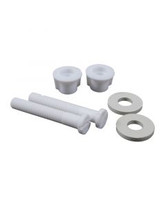 Par de tornillos de plástico para inodoro 6.35 cm (2 1/2")