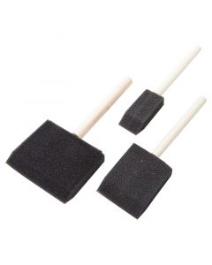 Set de 3 brochas de espuma