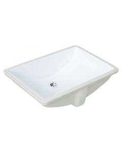 Lavamanos oglio de submontar rectangular blanco 62x44x23cm
