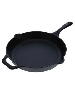Sartén 30 cm de hierro fundido precurado negro
