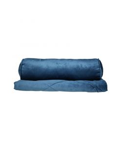 Pie de cama tela suede queen incluye cojín tubular
