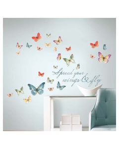 Sticker decorativo frases con mariposas