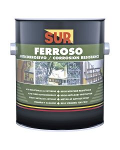 Pintura anticorrosiva Ferroso negro 3.78 L (1 gal) SUR