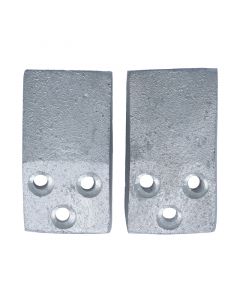 Set de 2 uñetas de metal para lavamanos