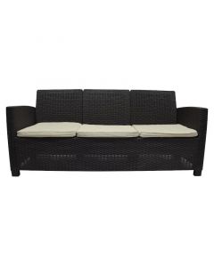 Sofa alamo 3 plazas cafe rattan sanchia