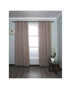Cortina blackout liso taupe 229x137cm