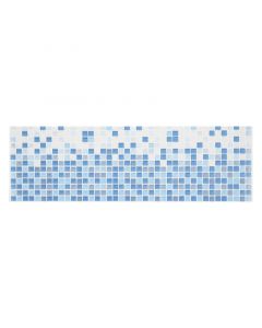 Listelo vetro azul 8x25 cm cocina o baño / 1 pieza