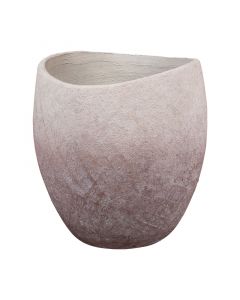 Maceta de piso fibra - cemento (39.5 x 39.5 x 41) cm rojizo