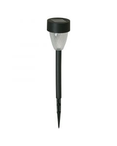 Estaca para jardín negro LED solar 03071