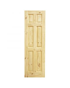 PUERTA DE PINO 6 TABLEROS DE 75X210 CM