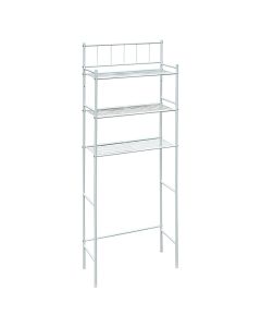 Estante organizador metálico 3 niveles (59 x 24.5 x 163) cm blanco