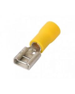 Terminal hembra amarillo pre aislado (2.05 - 2.59) mm (12 - 10 AWG) 10 unidades