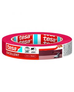 Cinta enmascarar Tesa Excellent 3/4" x 50 m roja