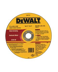 Disco de desbaste metal 7" 6. 35mm dewalt