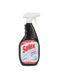 Limpiador para baños y azulejos con válvula 610ml solex