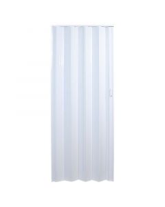 Puerta plegable 6 mm blanca (90 x 210) cm bisagra flexible