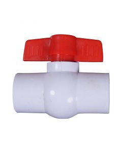 Válvula bola PVC lisa 2.54 cm (1") Abella