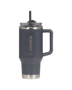 Termo insulado gris carbón de acero inoxidable 960 ml cierre manual IGLOO