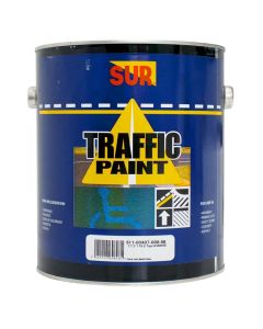 Pintura tráfico base aceite blanco brillante 1 galón