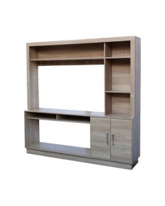Mueble tv hasta 55" Cantabria melamina fresno europeo (180 x 180 x 40) cm