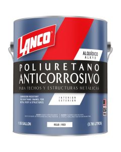 Pintura anticorrosiva de poliuretano rojo 3.78 L (1 gal) Lanco
