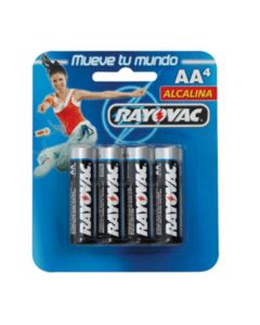 Batería aa 4 rayovac alcalina