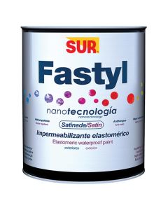 Impermeabilizante base látex fastyl rojo óxido satinado 1/4 galón