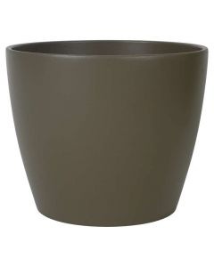 Maceta de piso Nubia cerámica 20 cm taupe